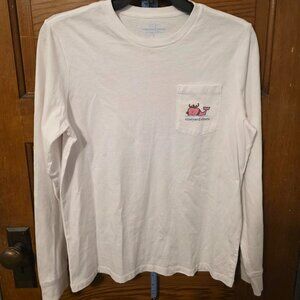 Vineyard Vines Youth Large Whale Holiday L/S Tee
